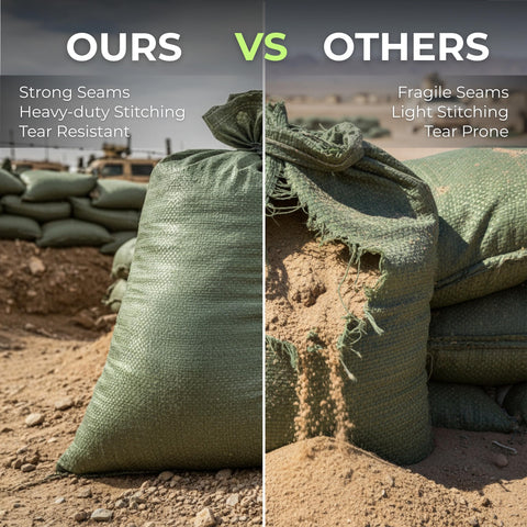 Tapix sandbags flood barricade setup demonstrating simple deployment