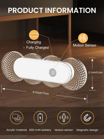 TAPTIM hallway night light with magnetic base for quick repositioning