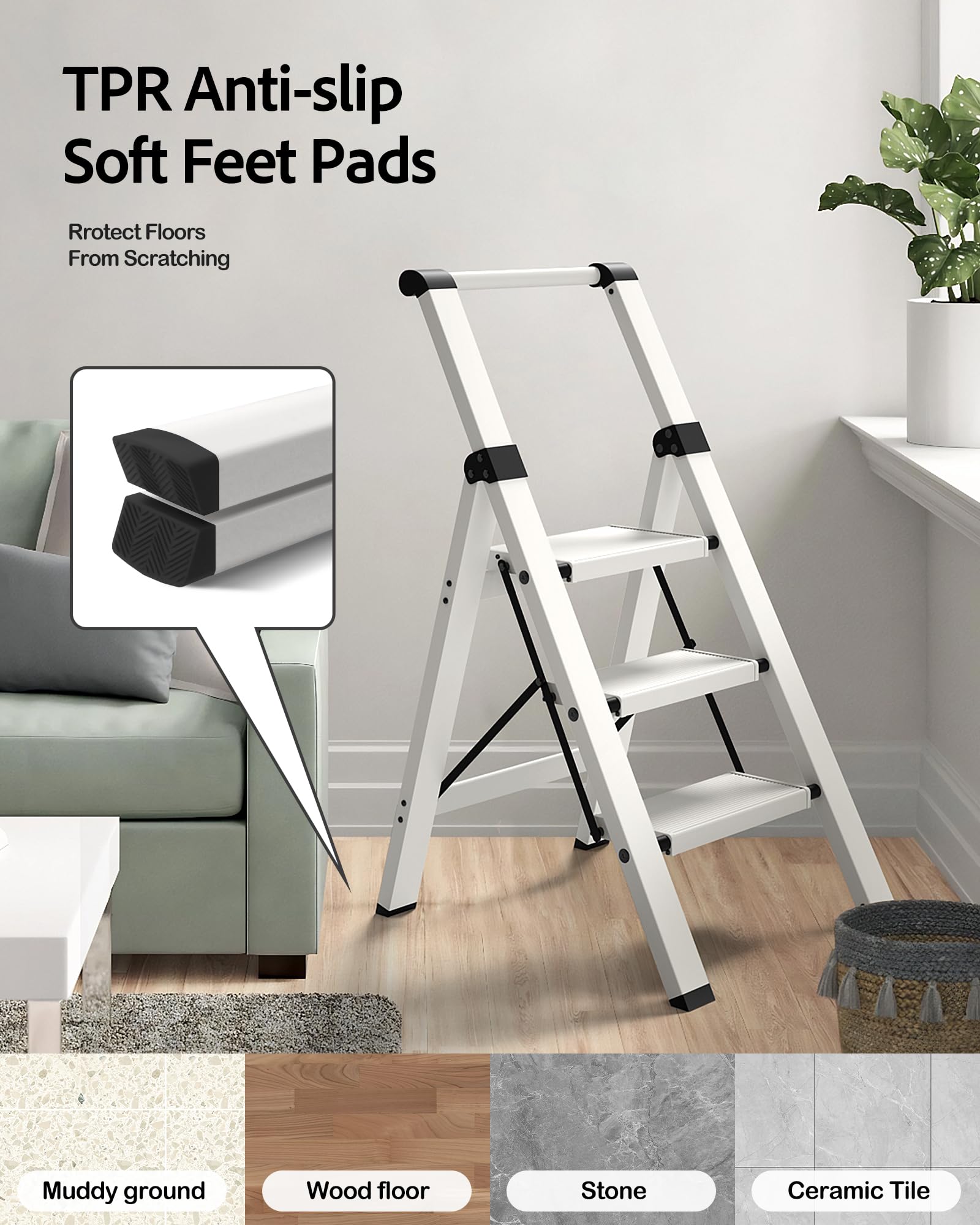 Taranta ladder doubles as decor, shelf, or plant display.