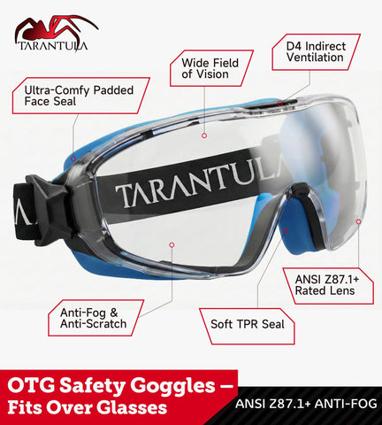 Tarantula anti-fog and scratch-resistant lens maintains clarity