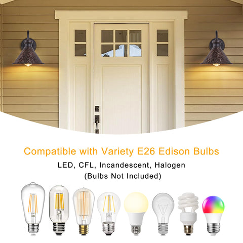 Tarentlight farmhouse-style lighting boosts curb appeal on porches