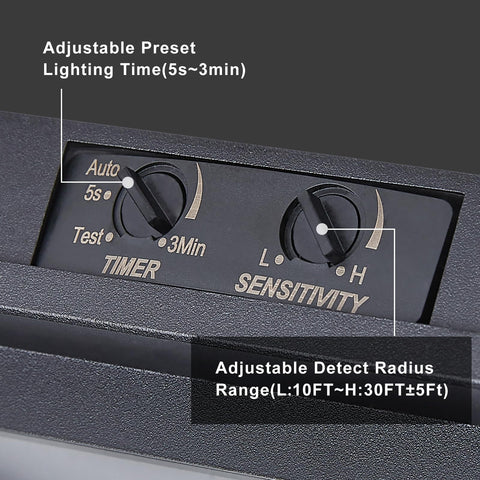 Tarentlight textured black finish complements modern exterior architecture.