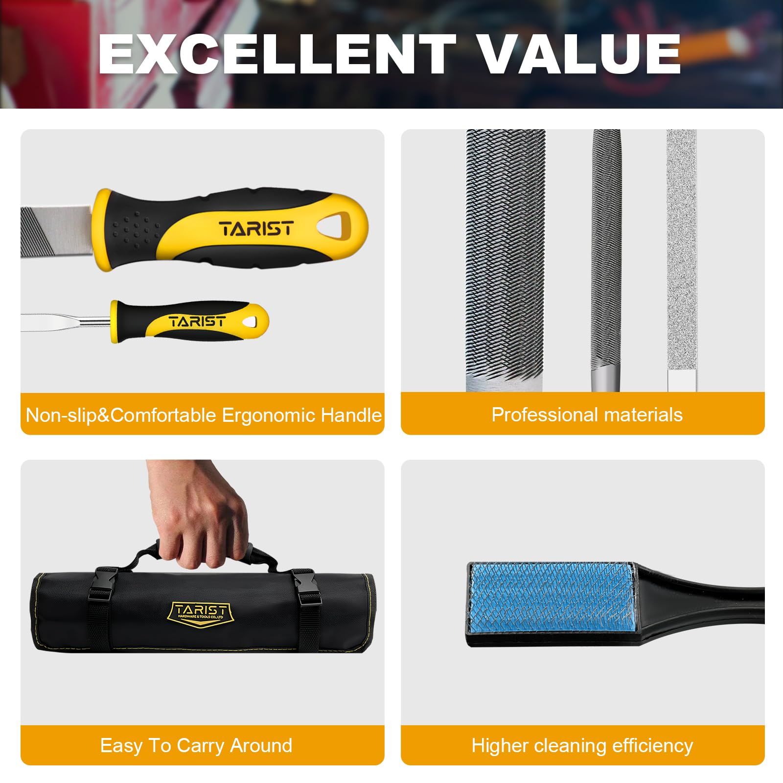 Tarist 4-way file set enables fast corner trimming