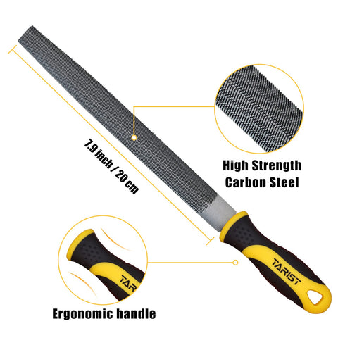 Tarist metal file set round file for hole profiling and radii