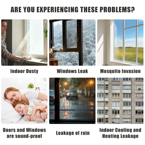 Tarose clear door seal for windows helps keep indoor air cleaner.