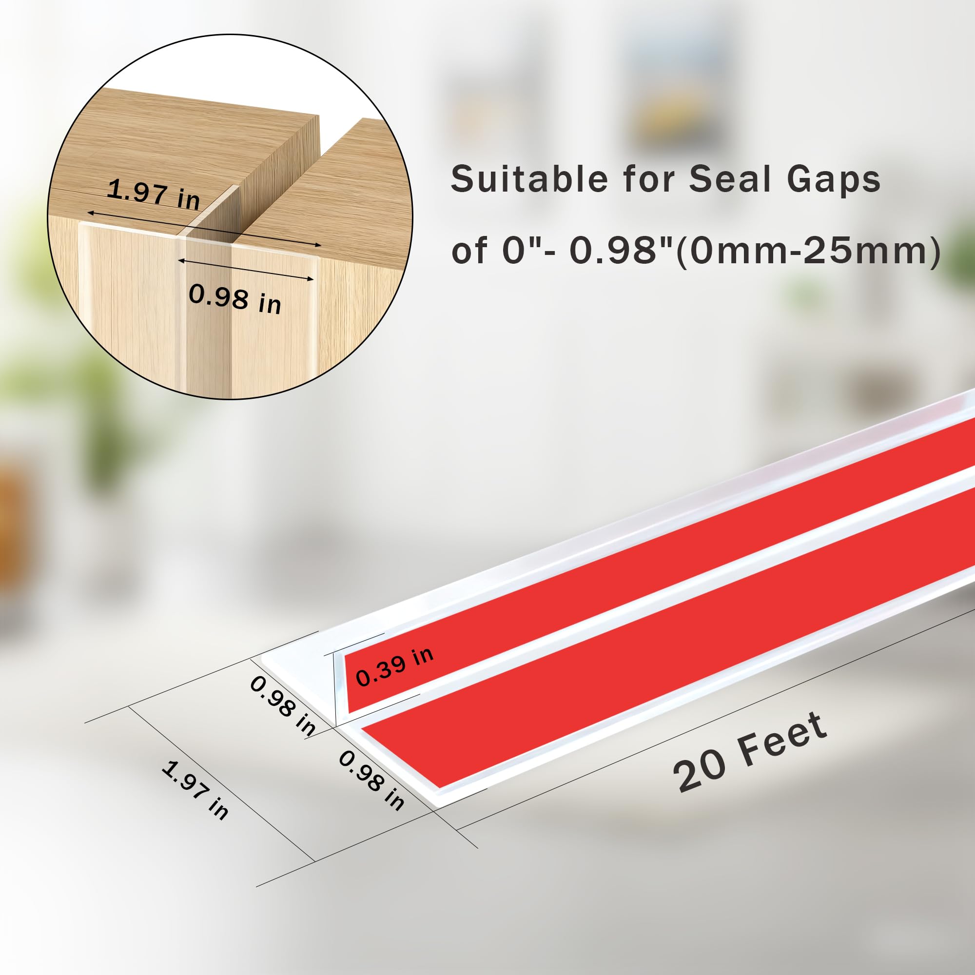 Tarose silicone weather seal on door edge reduces drafts and dust.