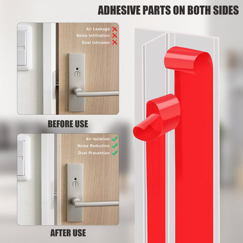 Tarose T-shaped seal blocks noise and pollen at door threshold.