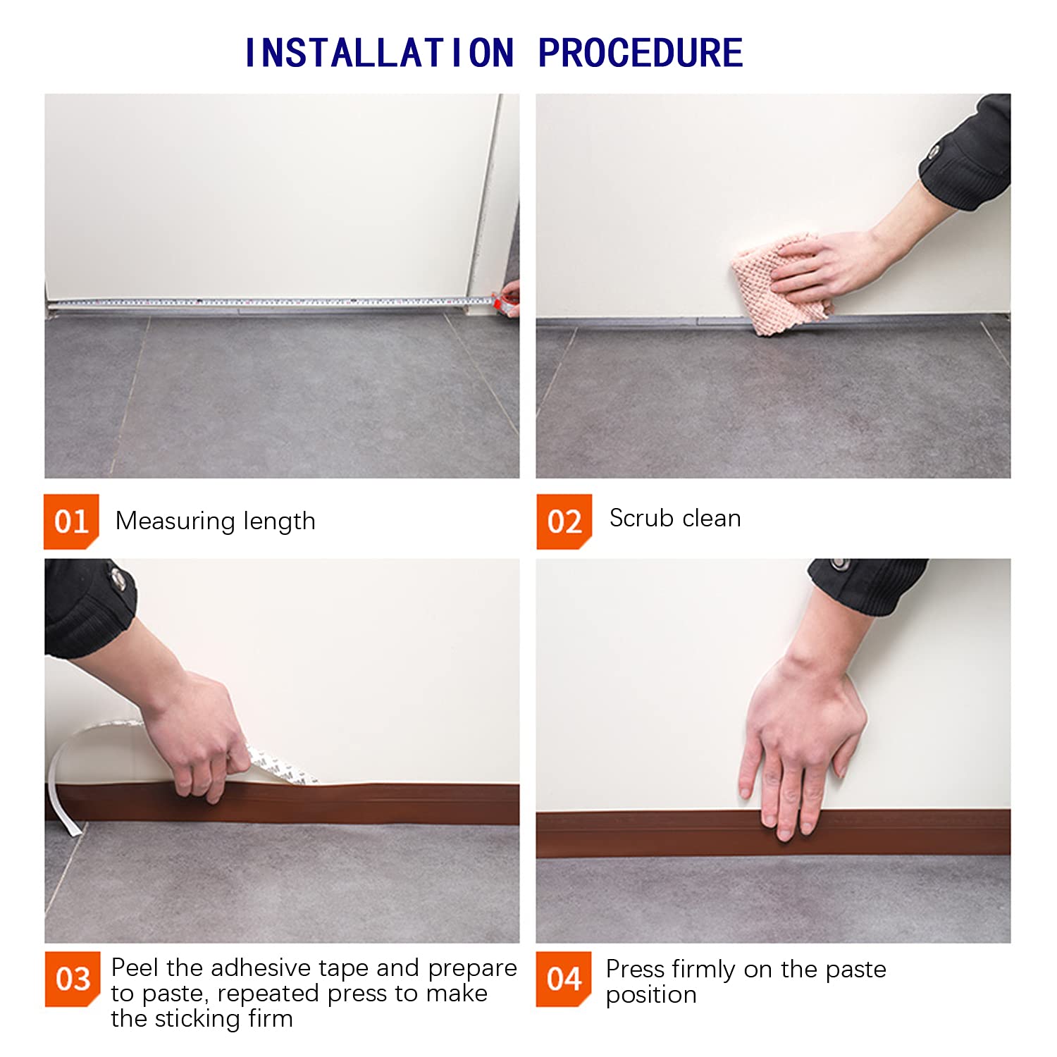 TAROSE weather strip in shower areas helps prevent water leakage.