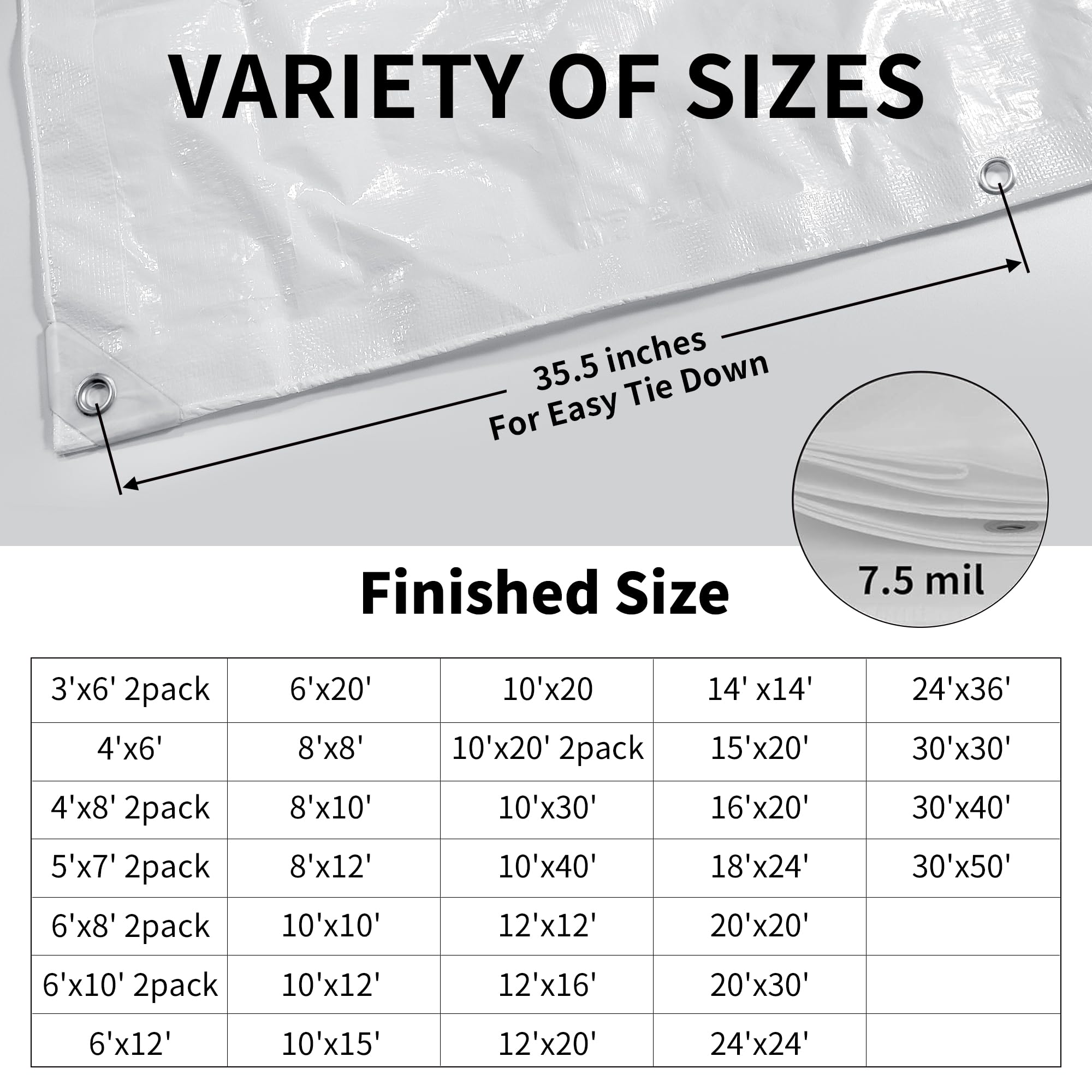 Tarpal all-purpose outdoor tarp suitable for many tasks and setups.