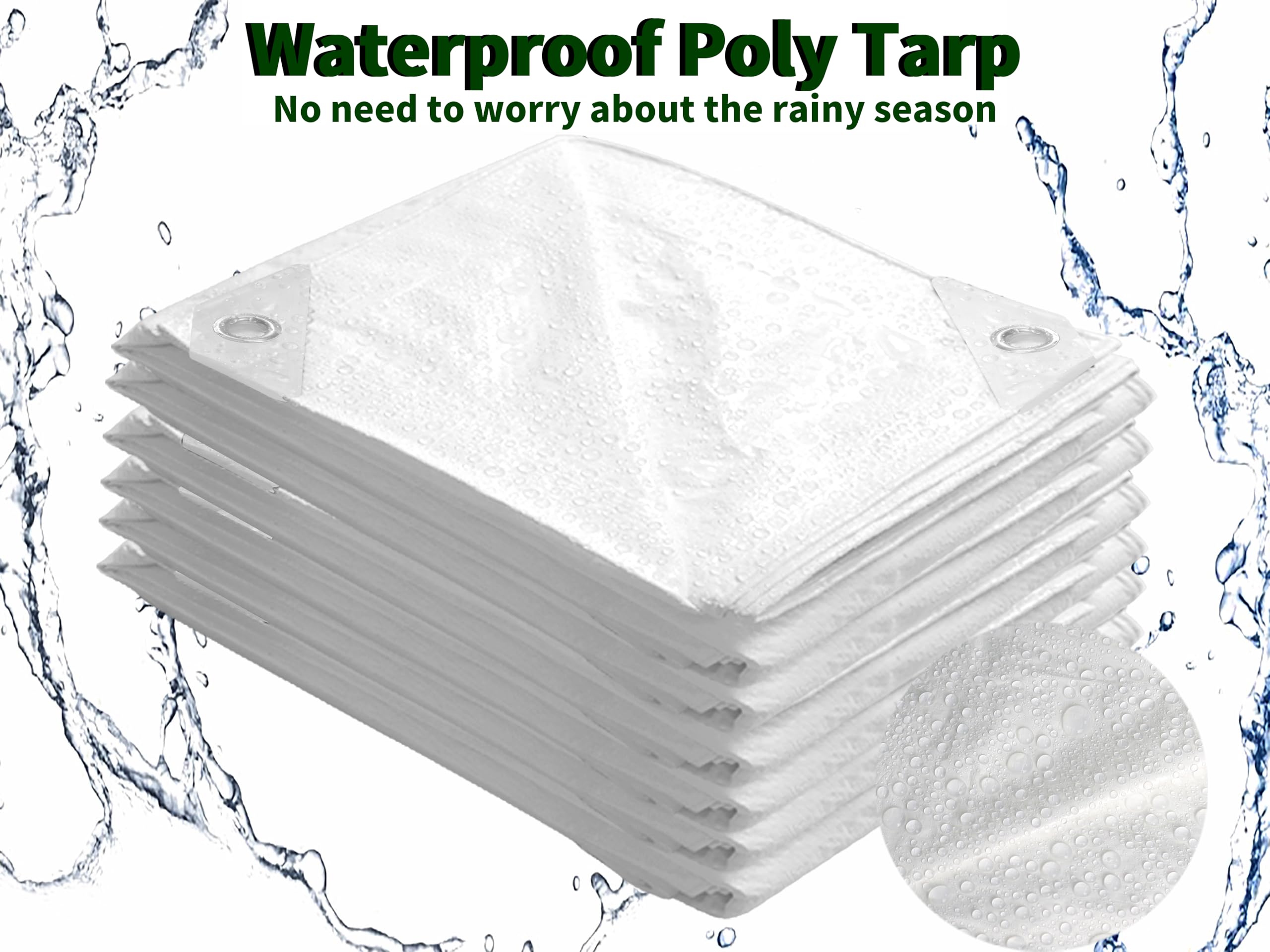 TARPAL doublesided tarp with reinforced edges for durable, versatile use.