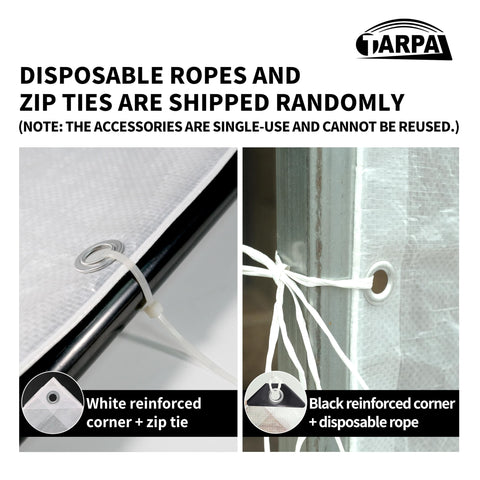 TARPAL versatile tarp suitable for greenhouse, chicken coops, and outdoor shade.