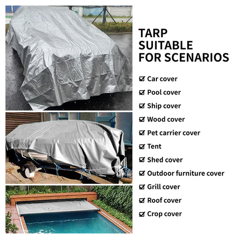 TARPAL 4x6 tarp designed for long-lasting tear resistance in harsh weather.