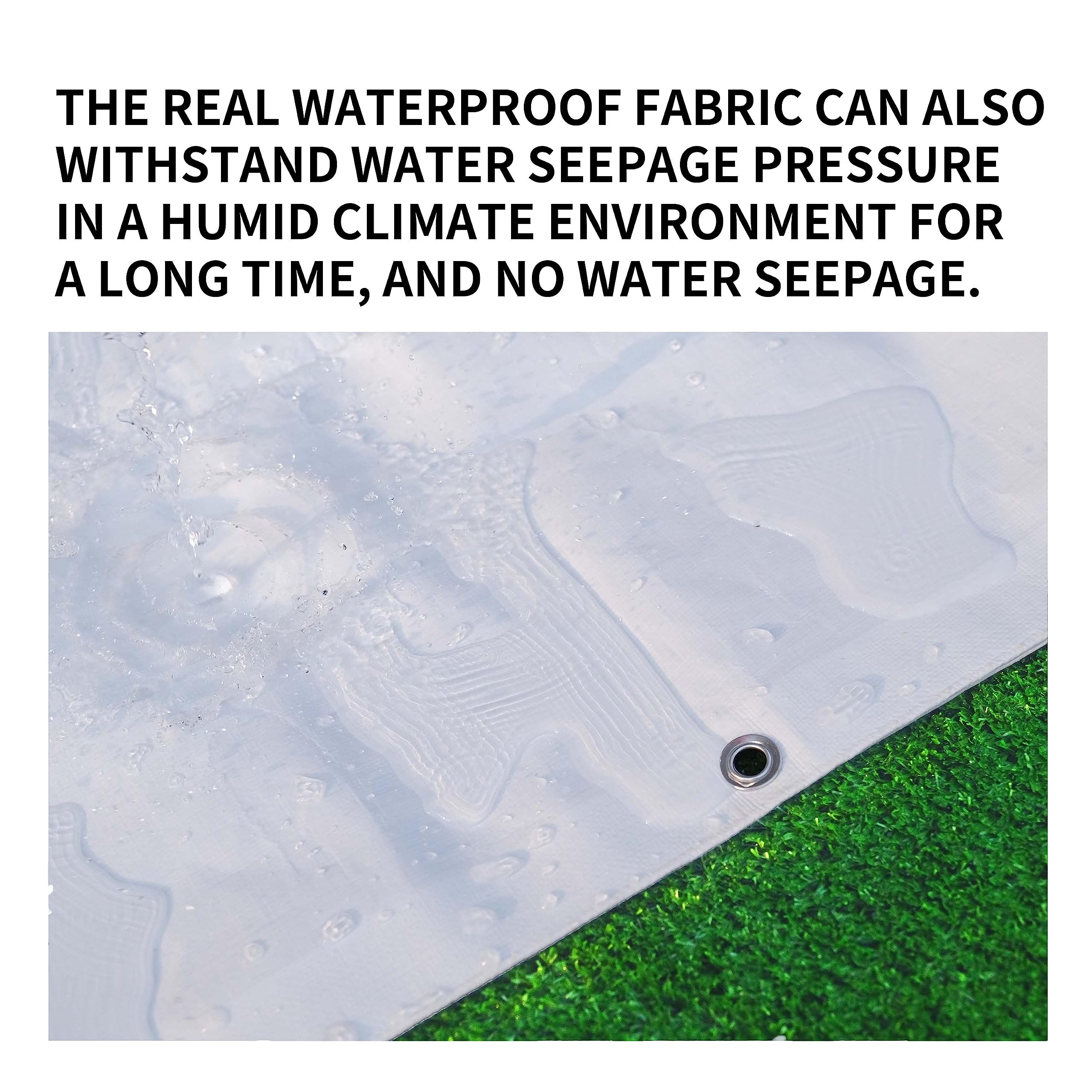 Tarpal tarp with reinforced grommets and metal washers for secure tie-downs.