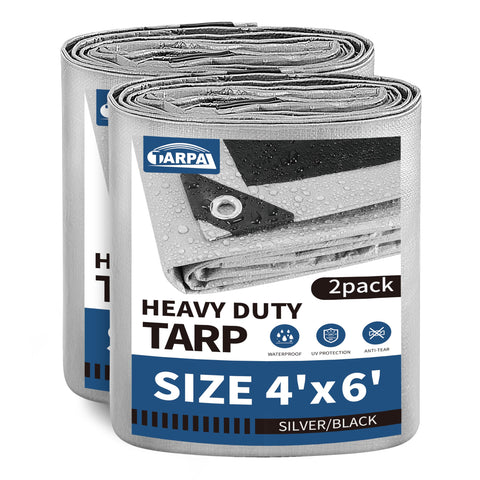 TARPAL heavy-duty tarp with reinforced edges provides durable outdoor protection.