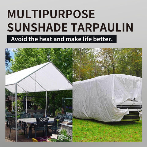 Tarpal tear-resistant poly tarp providing long-lasting outdoor protection.