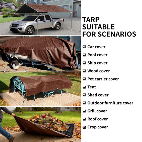 TARPAL tarp designed for construction and farming site coverage