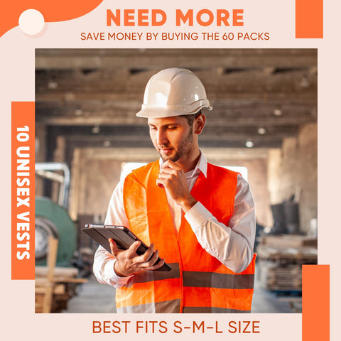 Tarpop vest worn by a worker on site demonstrating outdoor visibility