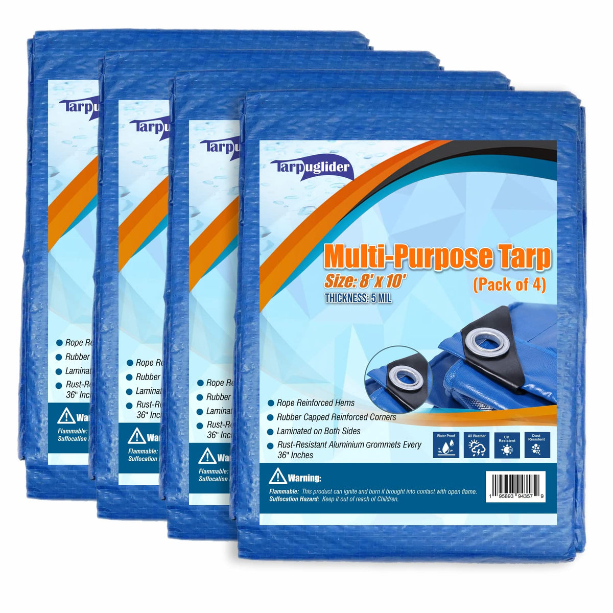 Tarpuglider blue tarp pack 4 protecting outdoor gear from rain