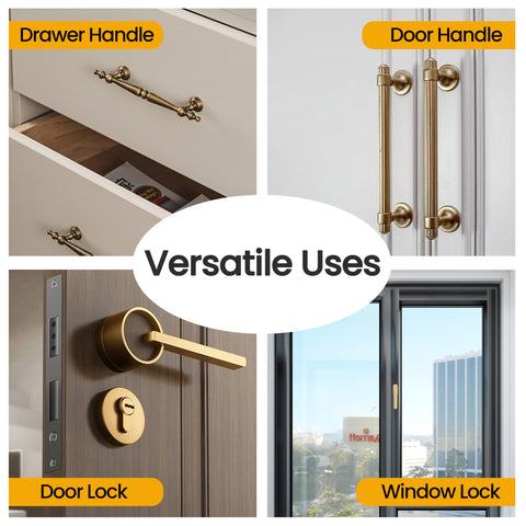 TaShow easy installation tool for doors, rails, and drawers.