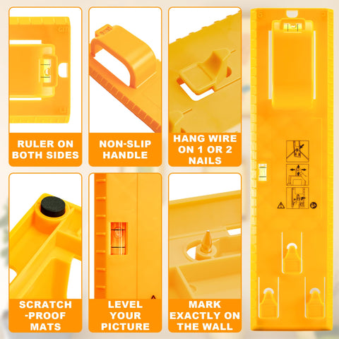TaShow built-in ruler on both sides helps quick nail position without guesswork.