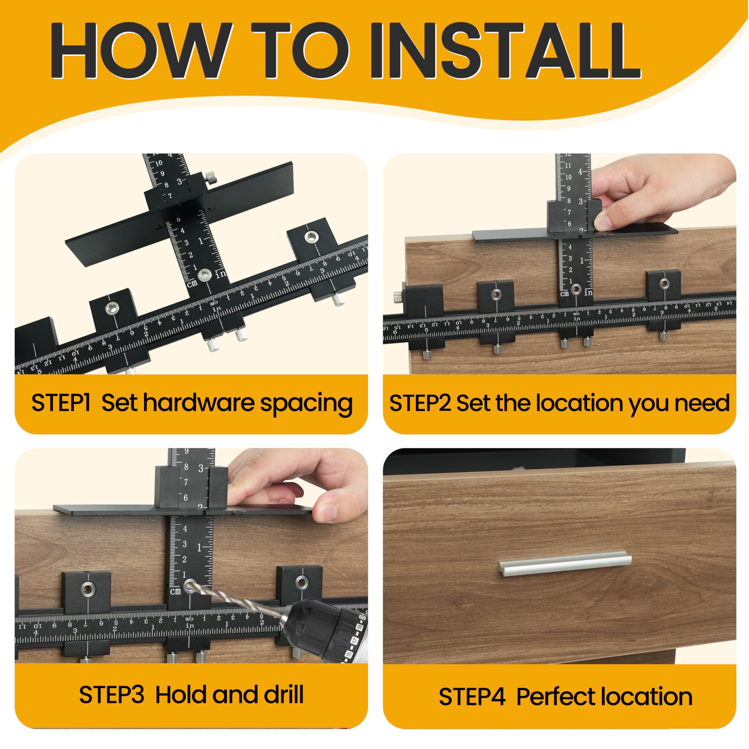 TaShow versatile jig adapts to different handle sizes and layouts.
