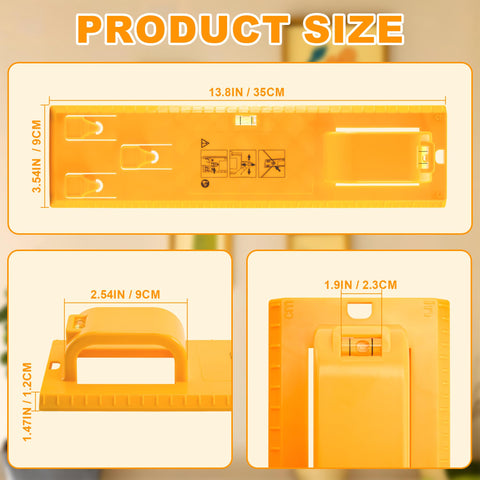 TaShow yellow wall hanger with non-slip handle offers comfortable grip during hanging.
