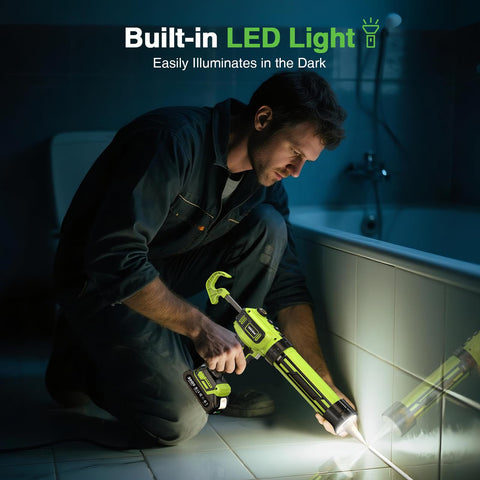 TaskStar built-in LED illuminates corners for better visibility.