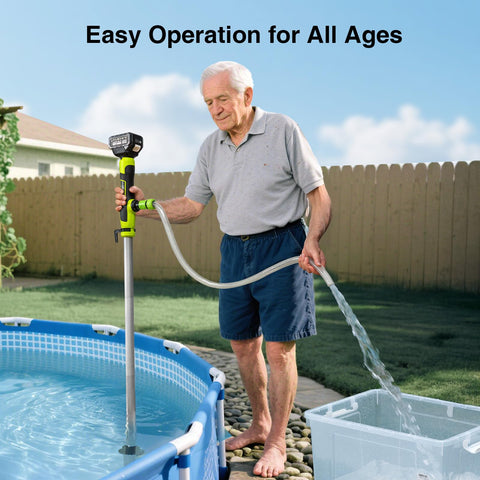 TaskStar one-button operation enables easy start for home drainage tasks.