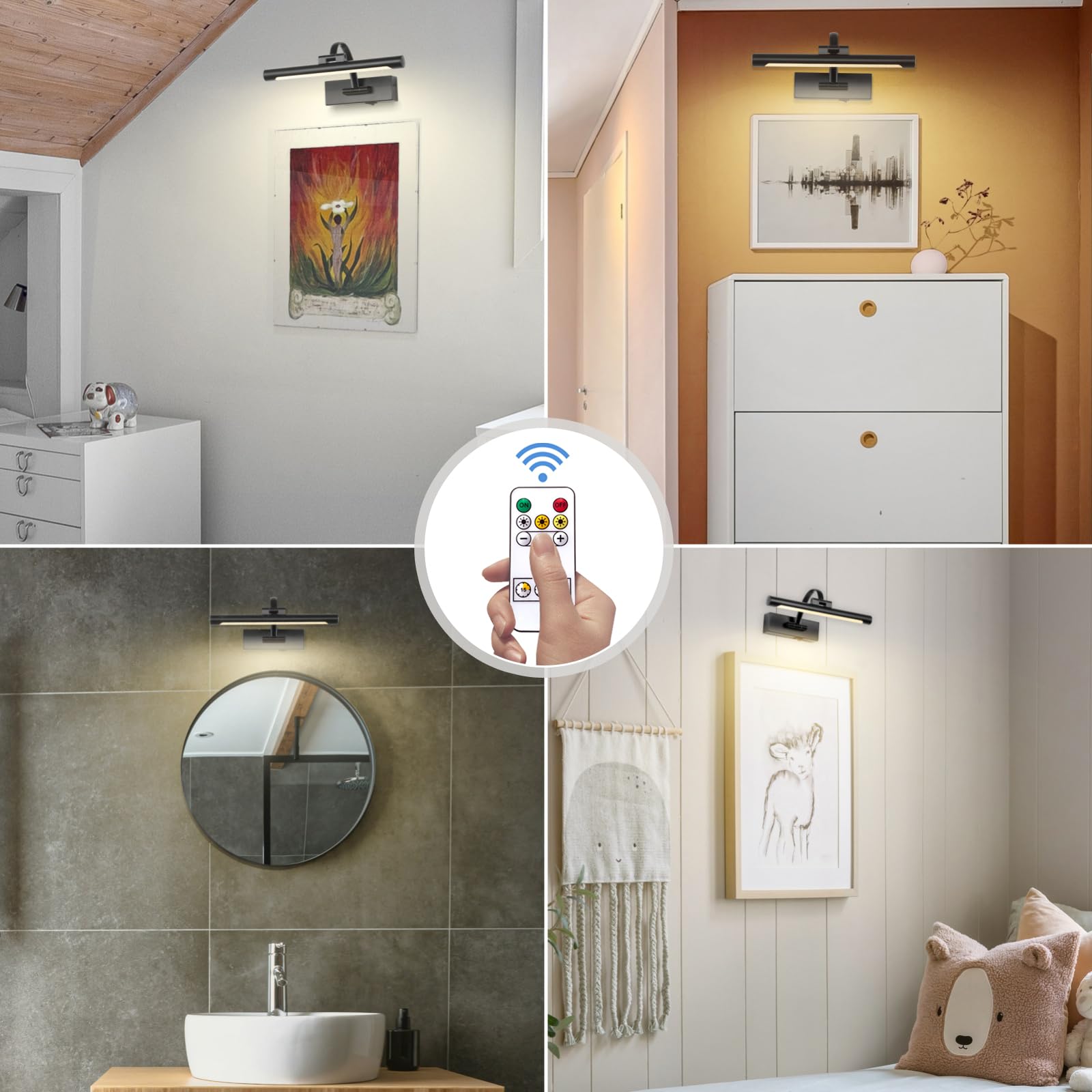 Tassuowell 3CCT remote color temperature for artwork lighting