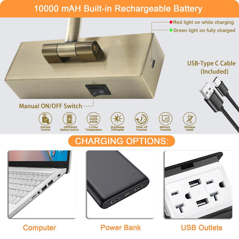 Tassuowell timer function remote lighting with auto shutoff