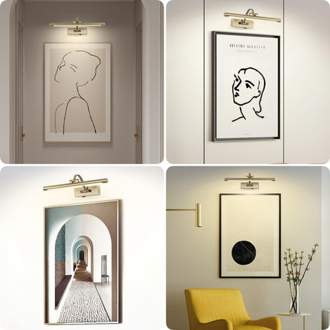 Tassuowell LED Picture Light offers three color temps for mood and display