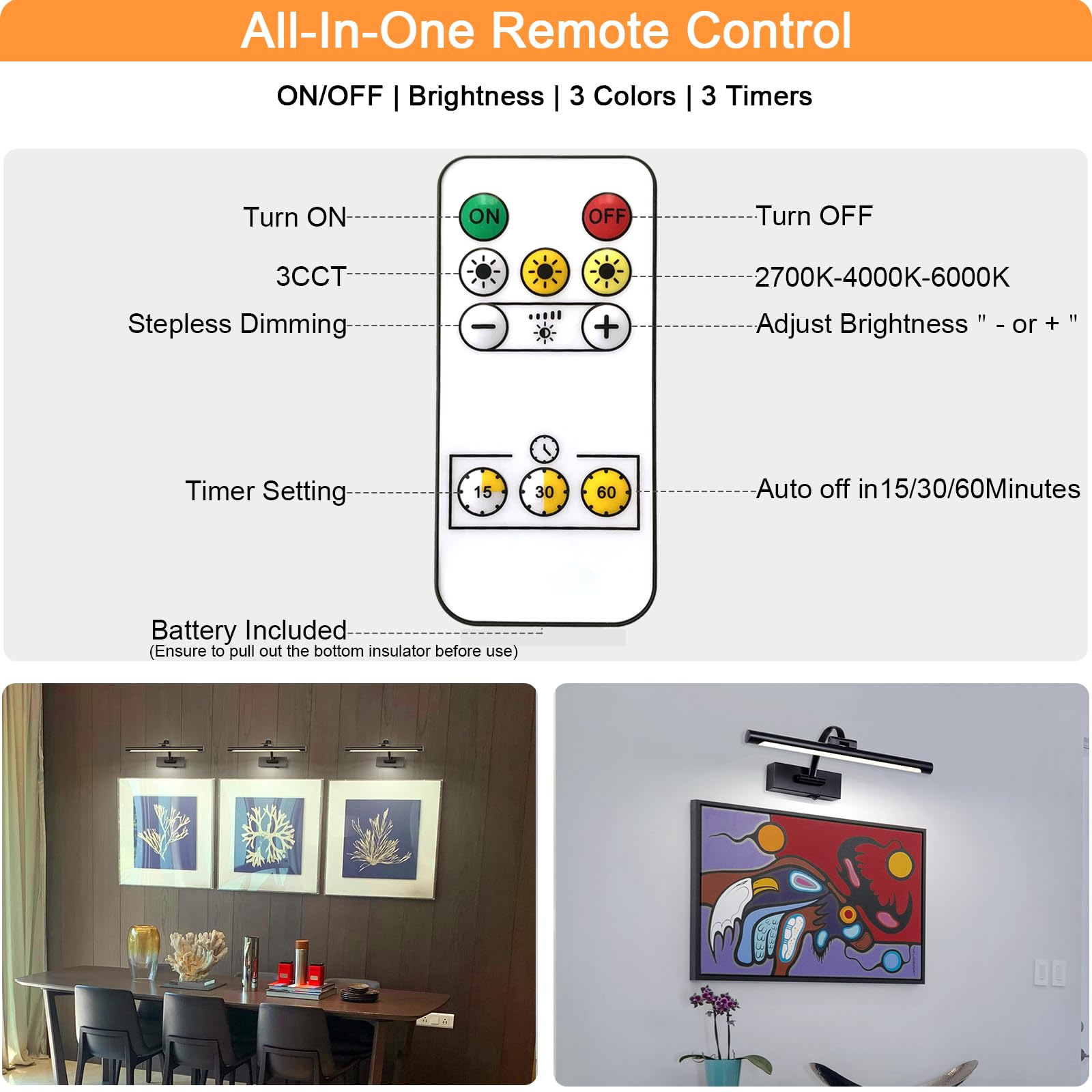Tassuowell easy installation without wiring, versatile placement anywhere