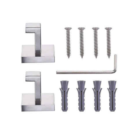TASTOS modern square wall-mounted hook suitable for bathroom or kitchen.