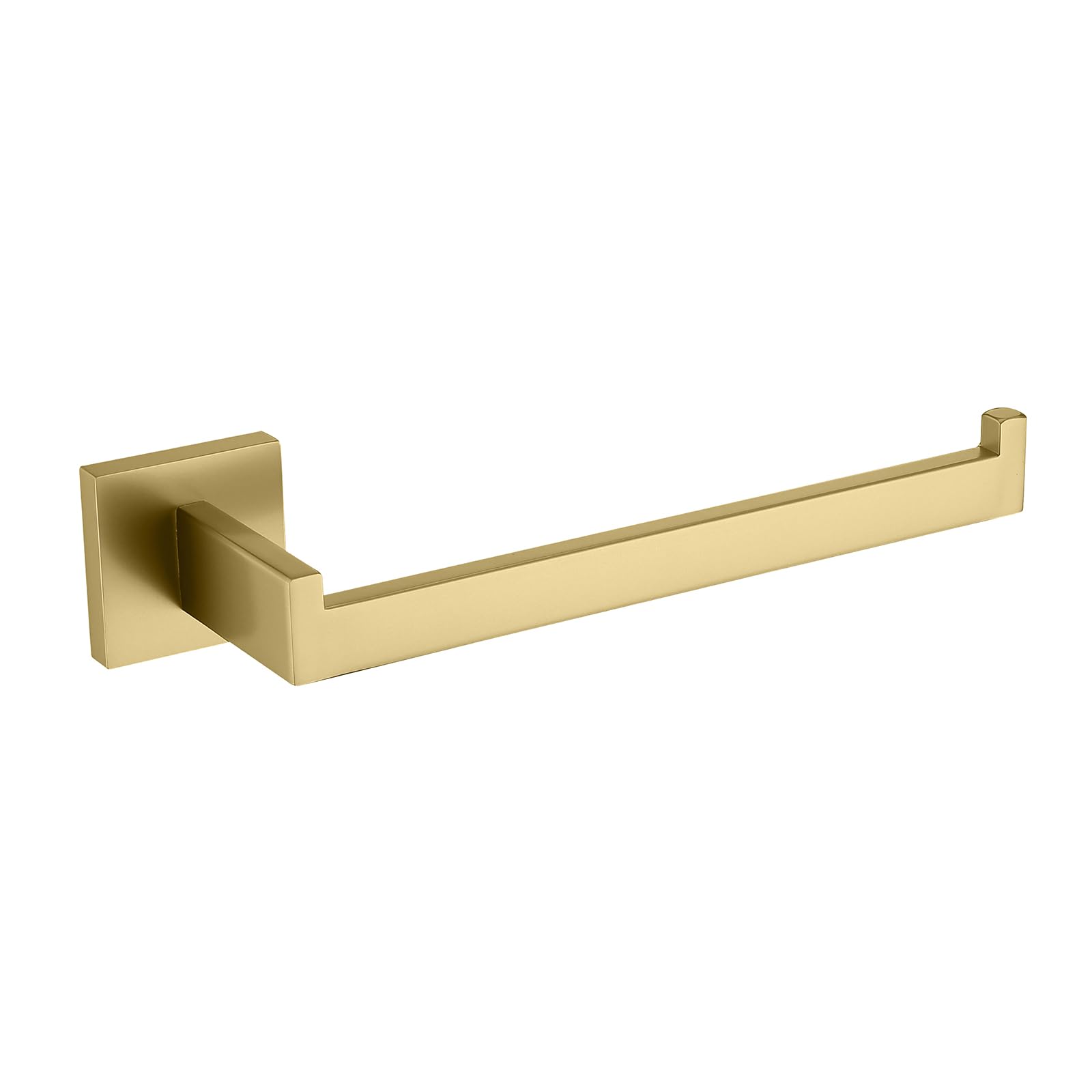 TASTOS square brushed-gold towel holder wall mount for stylish bathroom organization