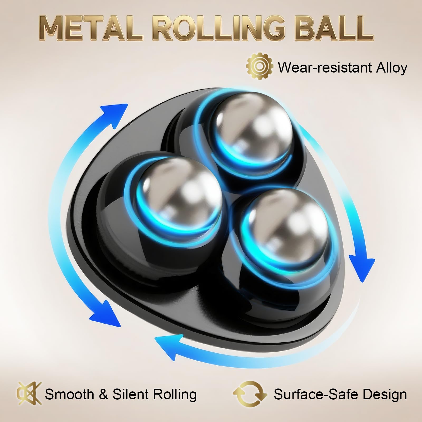 Tasttin 360-degree rotation shows smooth glide across surfaces.
