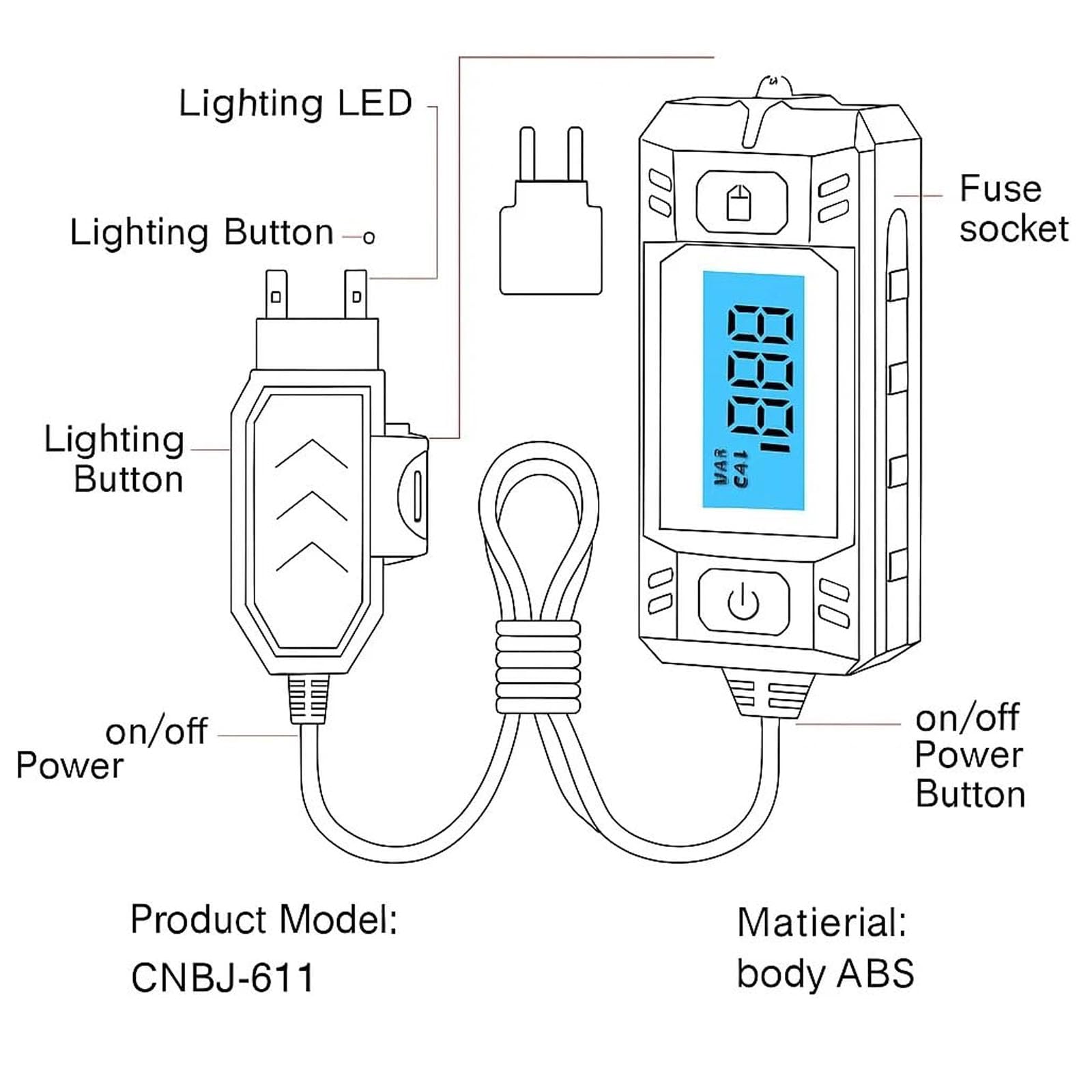 Tasunte CNBJ-611 compact portable design fits in a tool bag for on the go use.