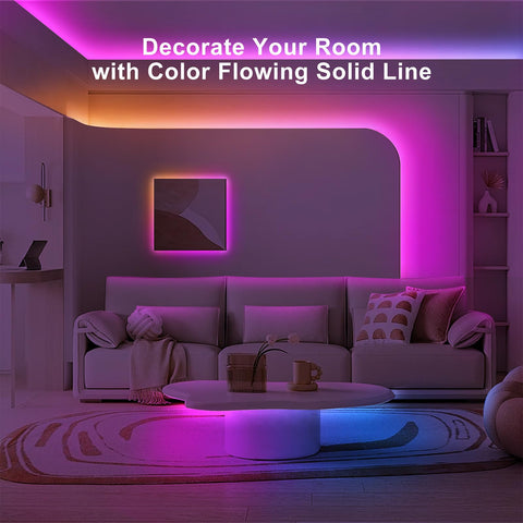 Tatazone LED strip music sync with mic for live ambiance.
