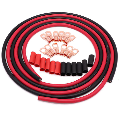 Taukealugs complete kit for easy installation with lugs and shrink tubing.