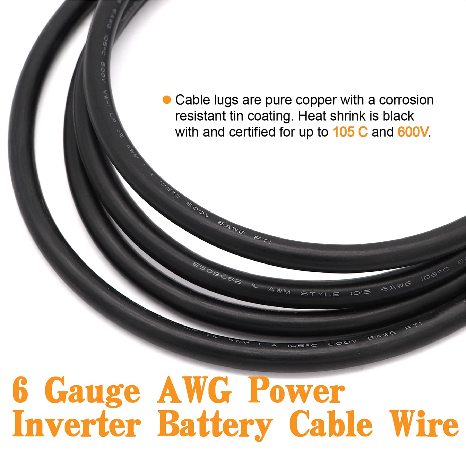 Taukealugs heat shrink bundle protects connections against moisture and abrasion.