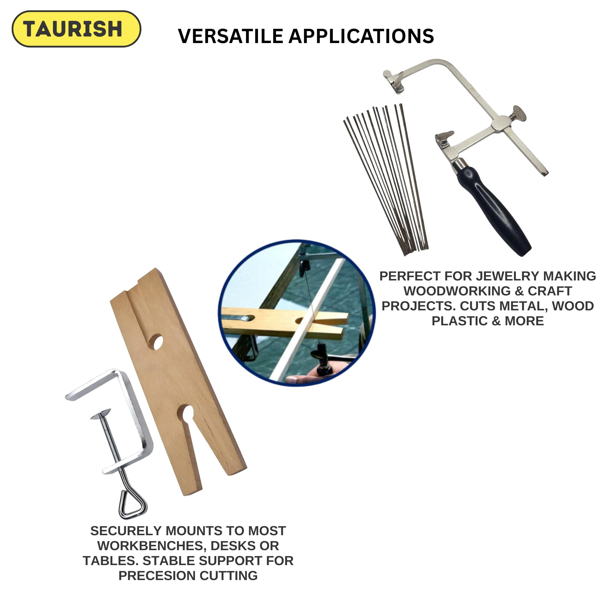 TAURISH 6-inch saw frame compatibility with standard blades