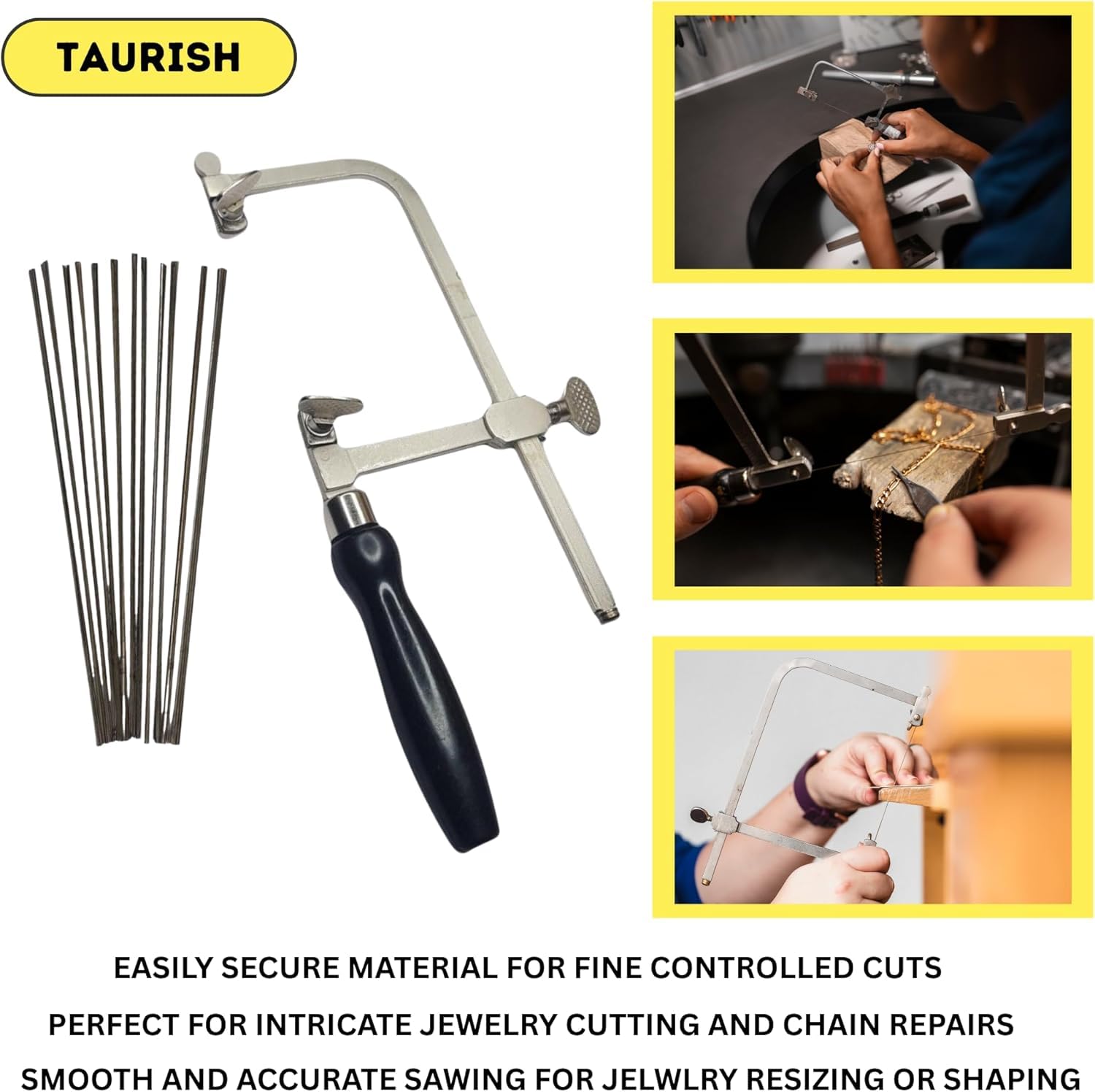 TAURISH V-slot wooden bench pin for stable, secure cutting