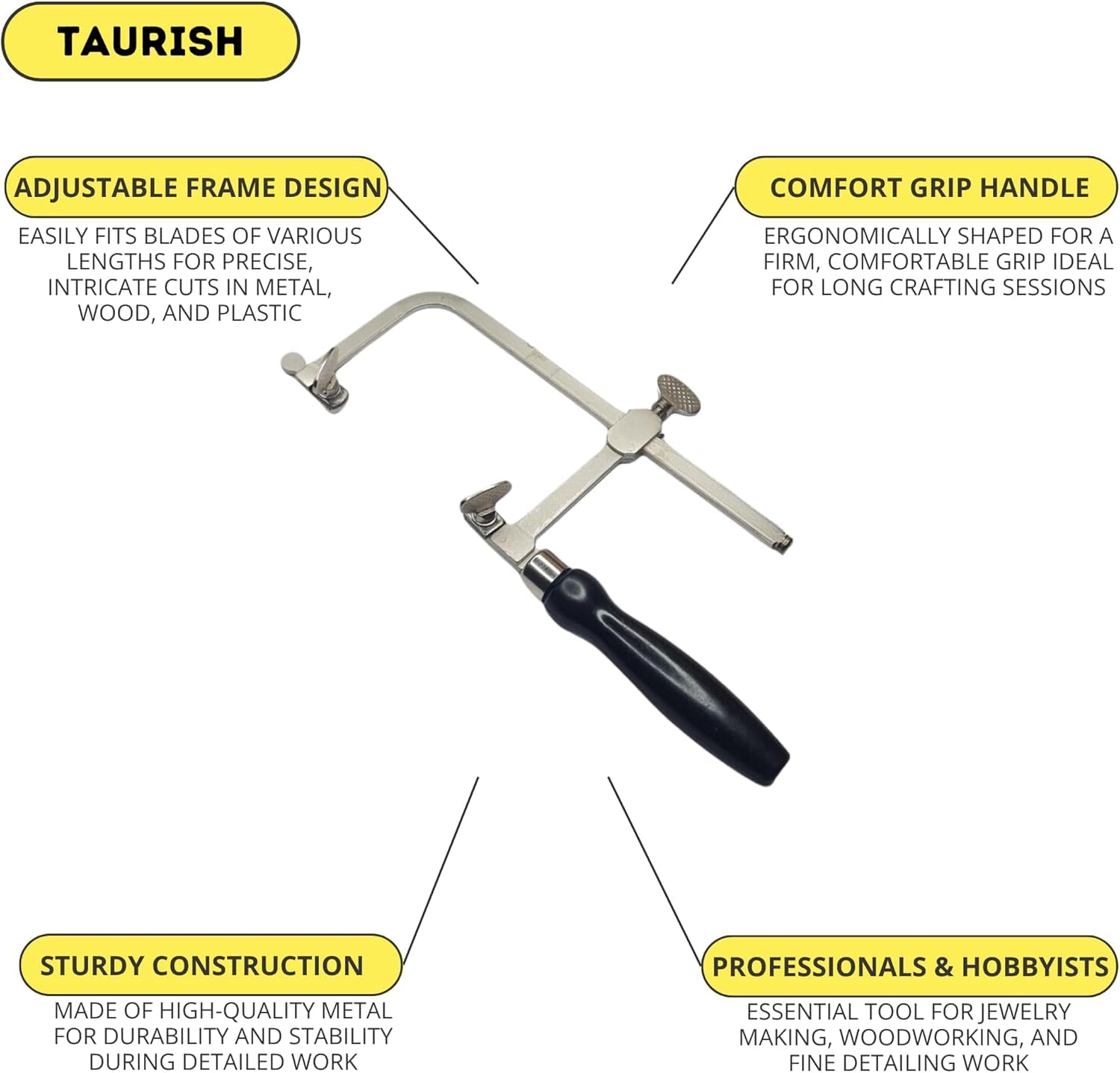 TAURISH wooden handle with tension nut for comfortable grip
