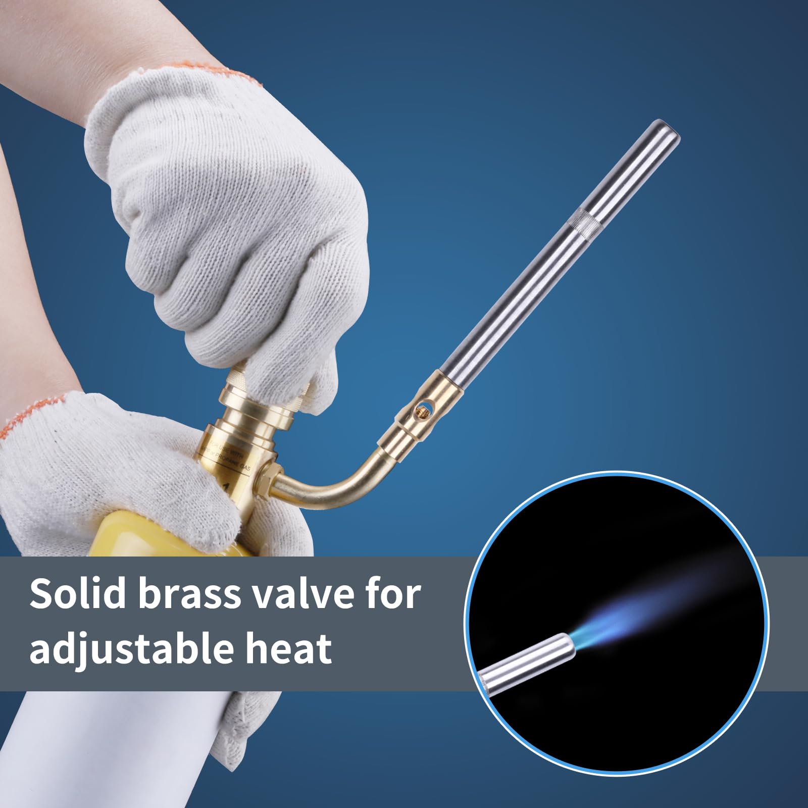 Premium brass and stainless steel build supports high-temperature durability