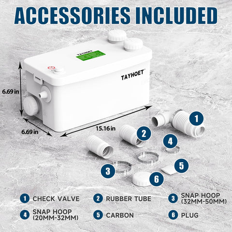TAYHOET 800W motor delivers strong performance and reliability