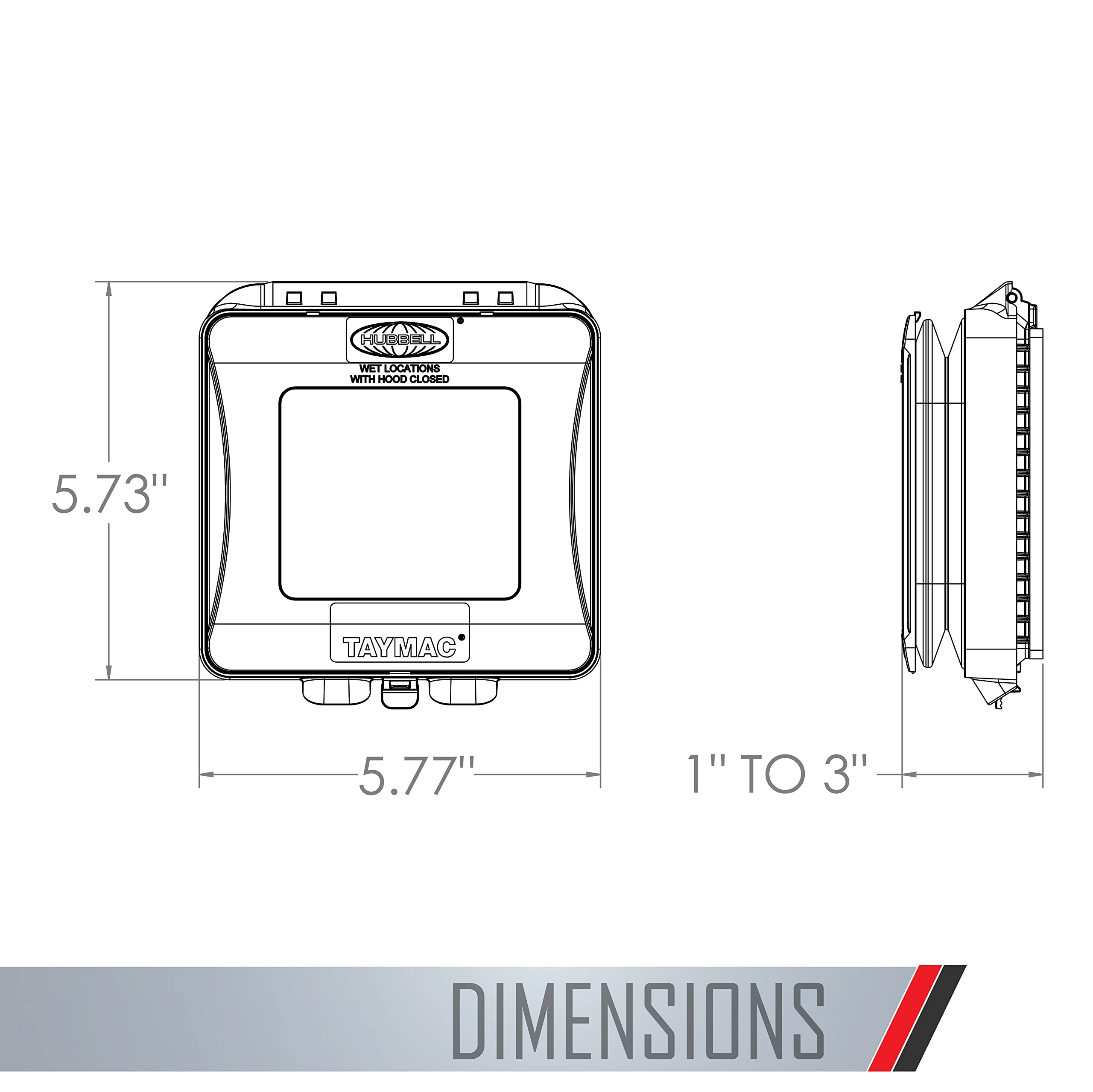 TayMac ML2500G quick-fit mounting shown for fast installation.