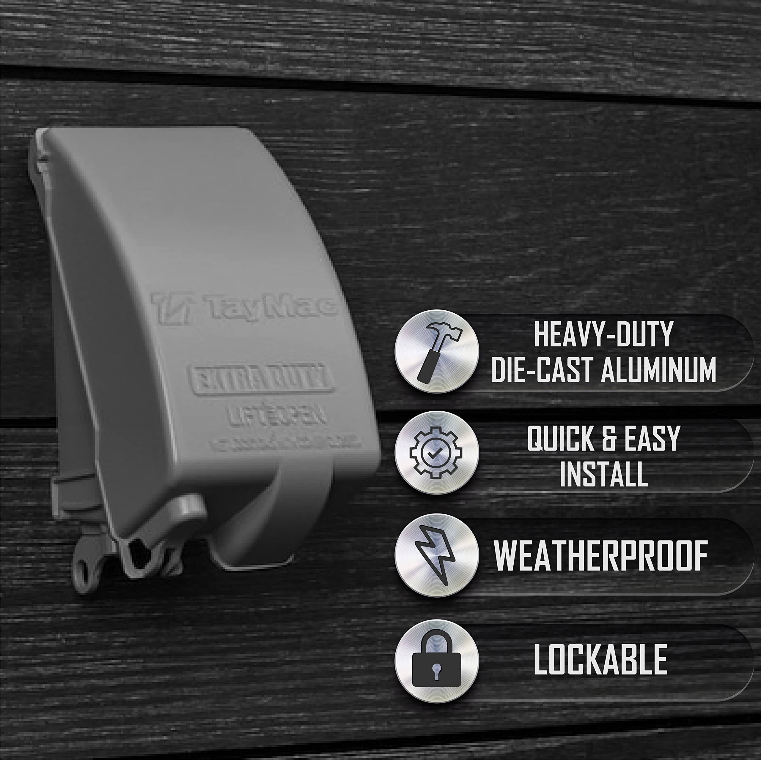 Gasket and mounting hardware included for a complete weatherproof install.