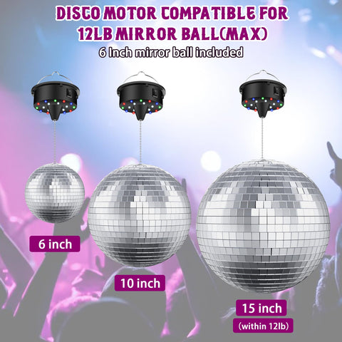 TAZKZZY mirror ball reflection fills the room with glittering facets.