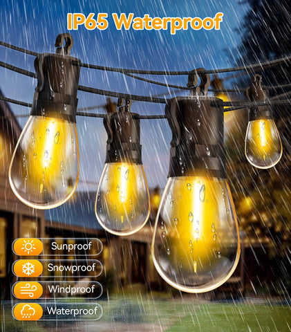 TBOSW courtyard and backyard ambiance lighting enhances privacy and charm