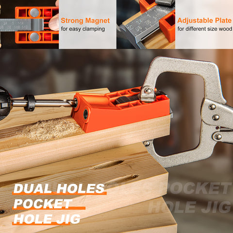 TBVHOMM 11 inch clamp keeps jig stable during drilling