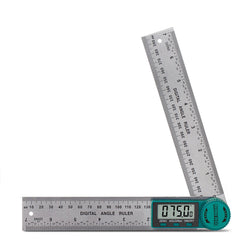 TBVHOMM digital angle finder protractor with 7-inch ruler for precise angle measurements.